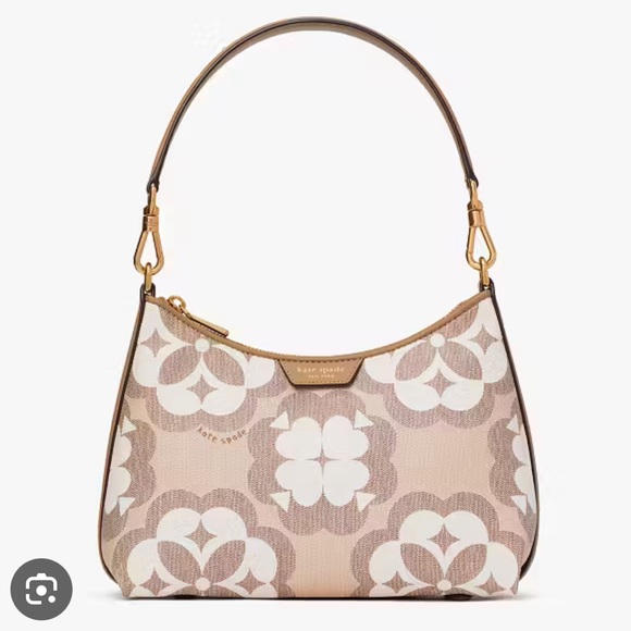 Kate spade flower monogram Reece small shoulder bag - Picture 1 of 4